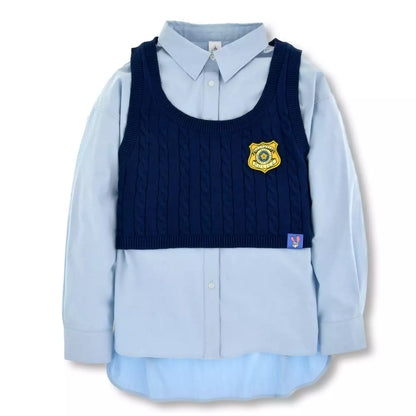 Japan Disney Store - Zootopia - 10th Anniversary Collection - Judy Hopps Long Sleeve Shirt and KnitVest Set