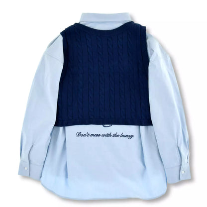 Japan Disney Store - Zootopia - 10th Anniversary Collection - Judy Hopps Long Sleeve Shirt and KnitVest Set