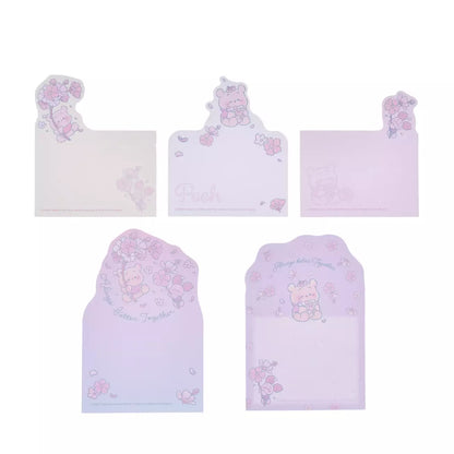 JAN 12 PREORDER - Japan Disney Store - Sakura 2026 - Winnie the Pooh & Piglet - Memo Set with Stand
