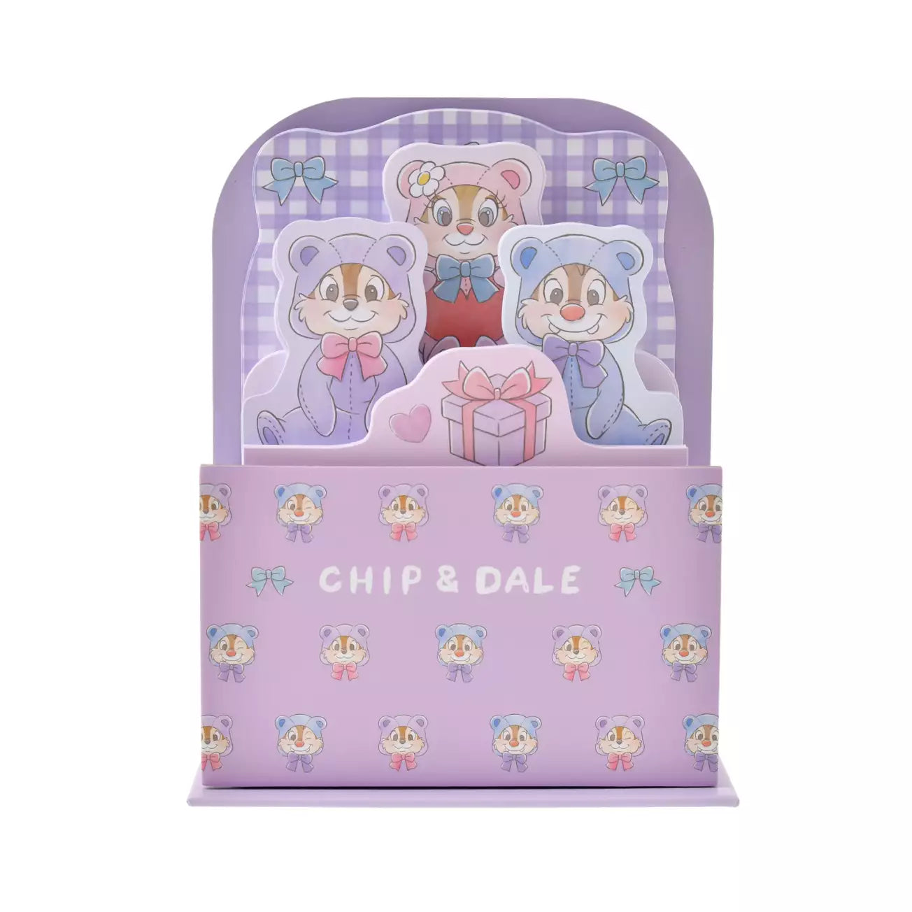 MARCH 10 PREORDER - Japan Disney Store - Chip 'n' Dale Collection - Chip, Dale & Clarice Memo Set with Stand