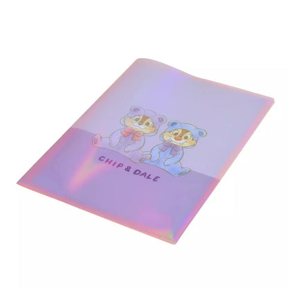 MARCH 10 PREORDER - Japan Disney Store - Chip 'n' Dale Collection - Chip, Dale & Clarice - Holographic Clear File 2-Pocket