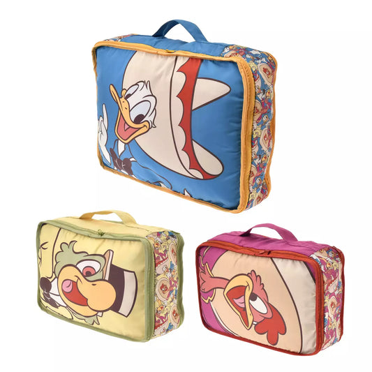 Japan Disney Store - The Three Caballeros - Travel with Amigos - Donald, Jose Carioca & Panchito -  Compression Pouch Set