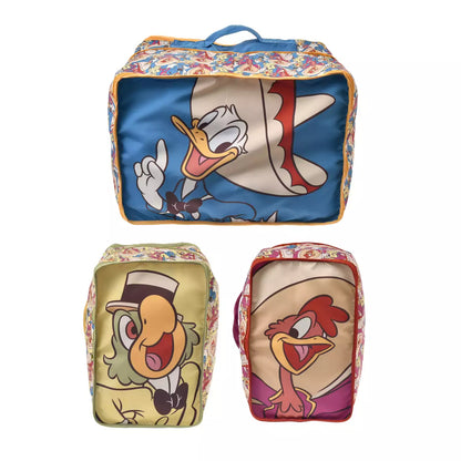 Japan Disney Store - The Three Caballeros - Travel with Amigos - Donald, Jose Carioca & Panchito -  Compression Pouch Set