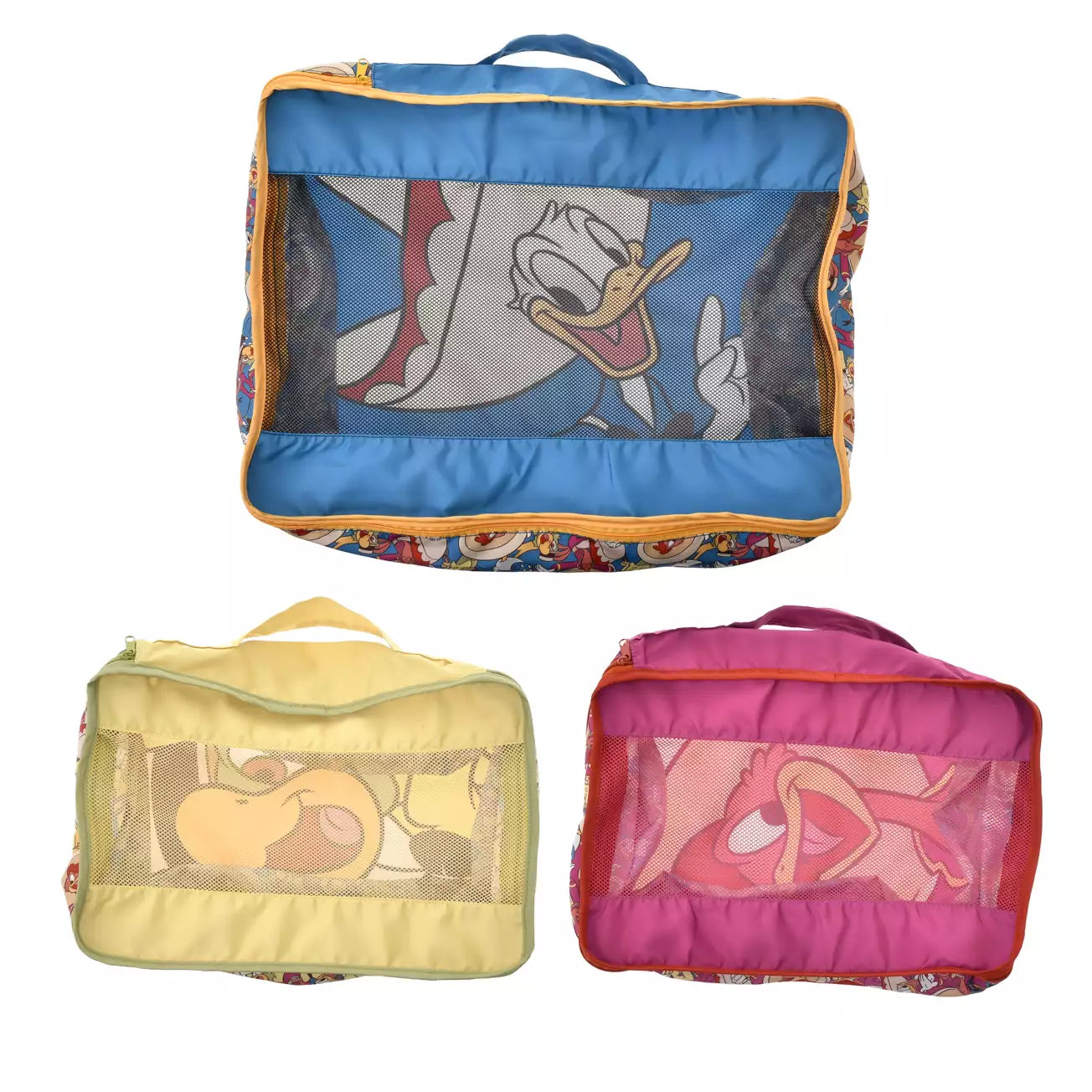 Japan Disney Store - The Three Caballeros - Travel with Amigos - Donald, Jose Carioca & Panchito -  Compression Pouch Set
