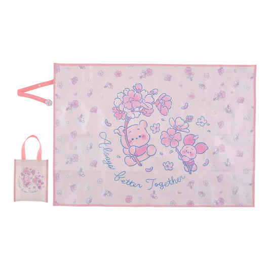 JAN 12 PREORDER - Japan Disney Store - Sakura 2026 - Winnie the Pooh & Piglet - Picnic Blanket in Bag