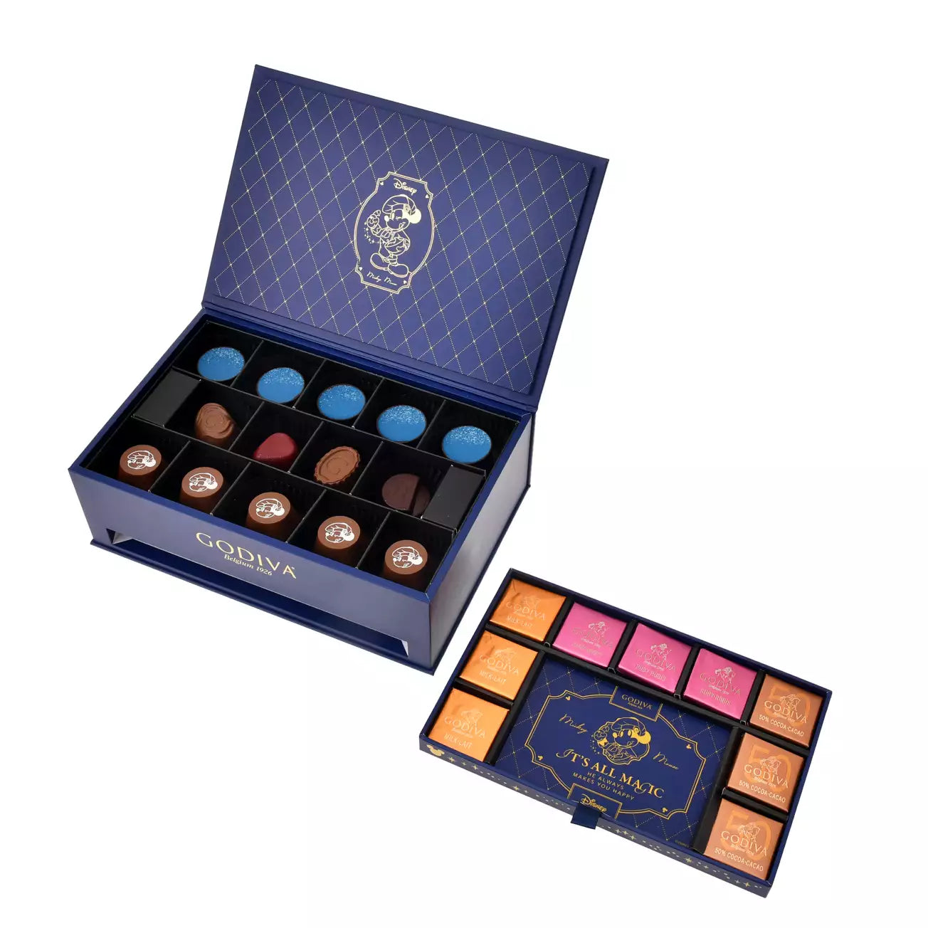 JAN 6 PREORDER - Disney Store Japan x Godiva - Valentines 2026 - Mickey Chocolate Grand Place with Card - (FREE GIFT Original Shopper Medium Size)