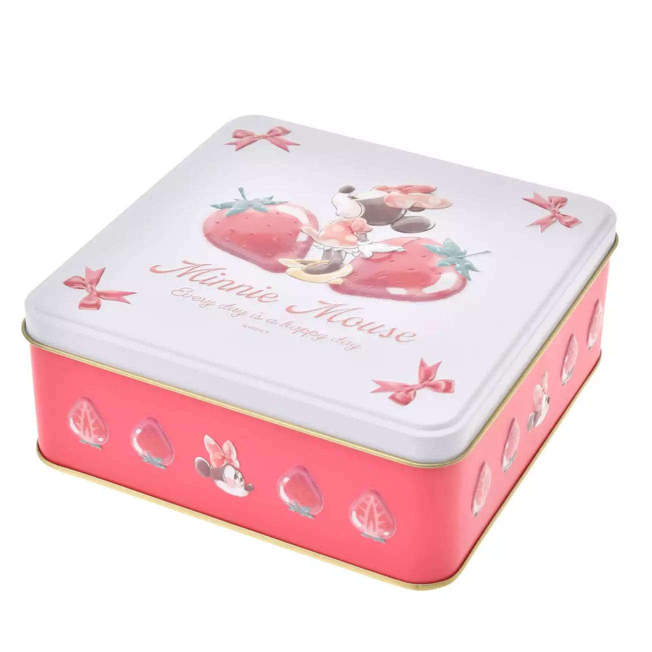 JAN 27 PREORDER - Japan Disney Store - Glossy Fruits - Minnie Mouse - Waffle Cookies in a Tin