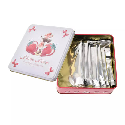 JAN 27 PREORDER - Japan Disney Store - Glossy Fruits - Minnie Mouse - Waffle Cookies in a Tin