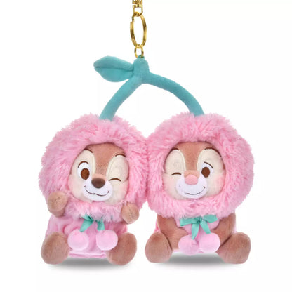 JAN 27 PREORDER - Japan Disney Store - Glossy Fruits - Chip & Dale - Plush Keychain