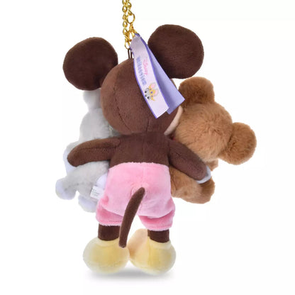 Japan Disney Store - UniBestiez - Mickey Mouse, Yeck Rabbit & Mocha Plush Keychain
