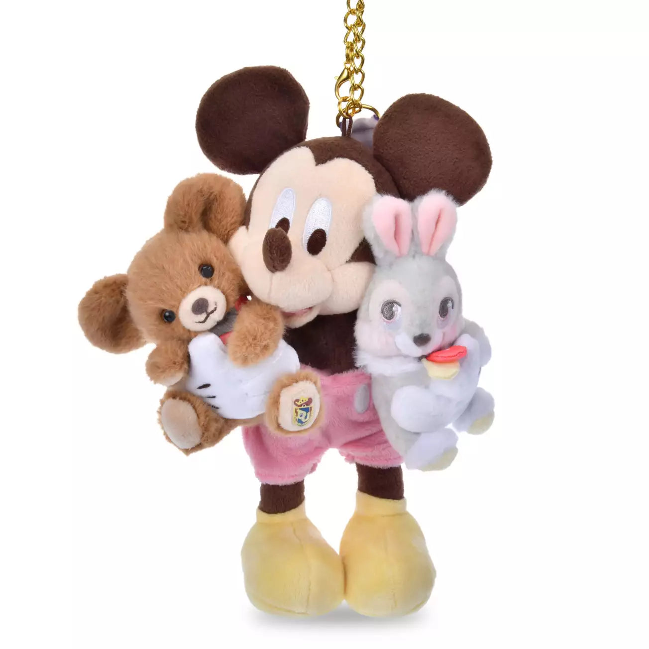 Japan Disney Store - UniBestiez - Mickey Mouse, Yeck Rabbit & Mocha Plush Keychain