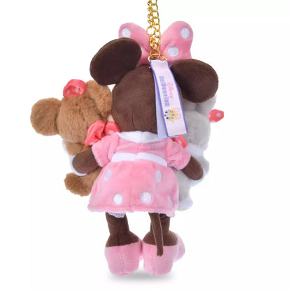 MARCH 22 PREORDER - Japan Disney Store - UniBestiez - Minnie Mouse, Ein Rabbit & Pudding - Plush Keychain