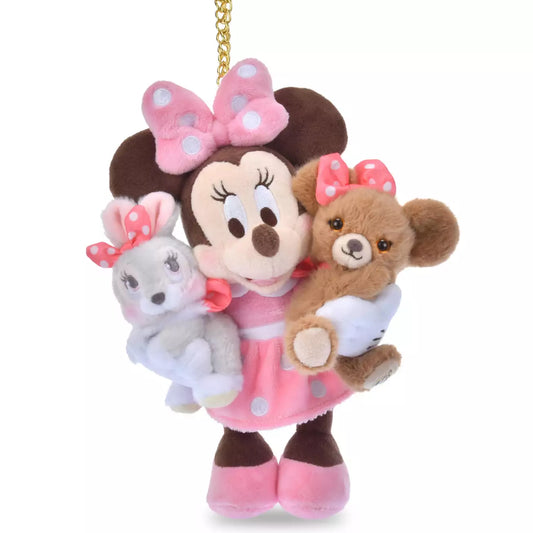MARCH 22 PREORDER - Japan Disney Store - UniBestiez - Minnie Mouse, Ein Rabbit & Pudding - Plush Keychain