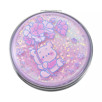JAN 12 PREORDER - Japan Disney Store - Sakura 2026 - Winnie the Pooh & Piglet - Water Glitter Hand Mirror