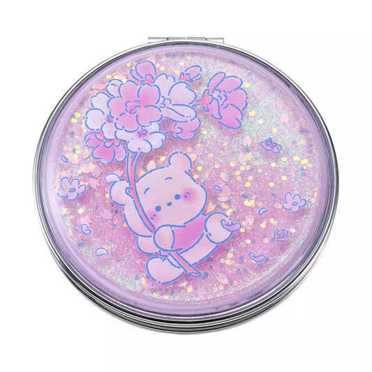 JAN 12 PREORDER - Japan Disney Store - Sakura 2026 - Winnie the Pooh & Piglet - Water Glitter Hand Mirror