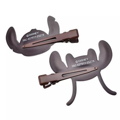 JAN 6 PREORDER - Disney Store Japan - Valentines 2026 - Chocolate Style - Stitch & Angel Hair Clip Set