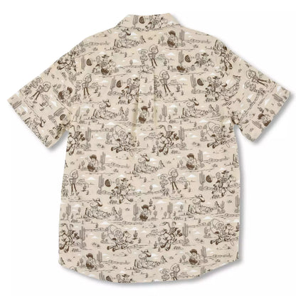 JUNE 30 PREORDER - Japan Disney Store - Toy Story Fashion - Oversized Western Short-Sleeved Shirt