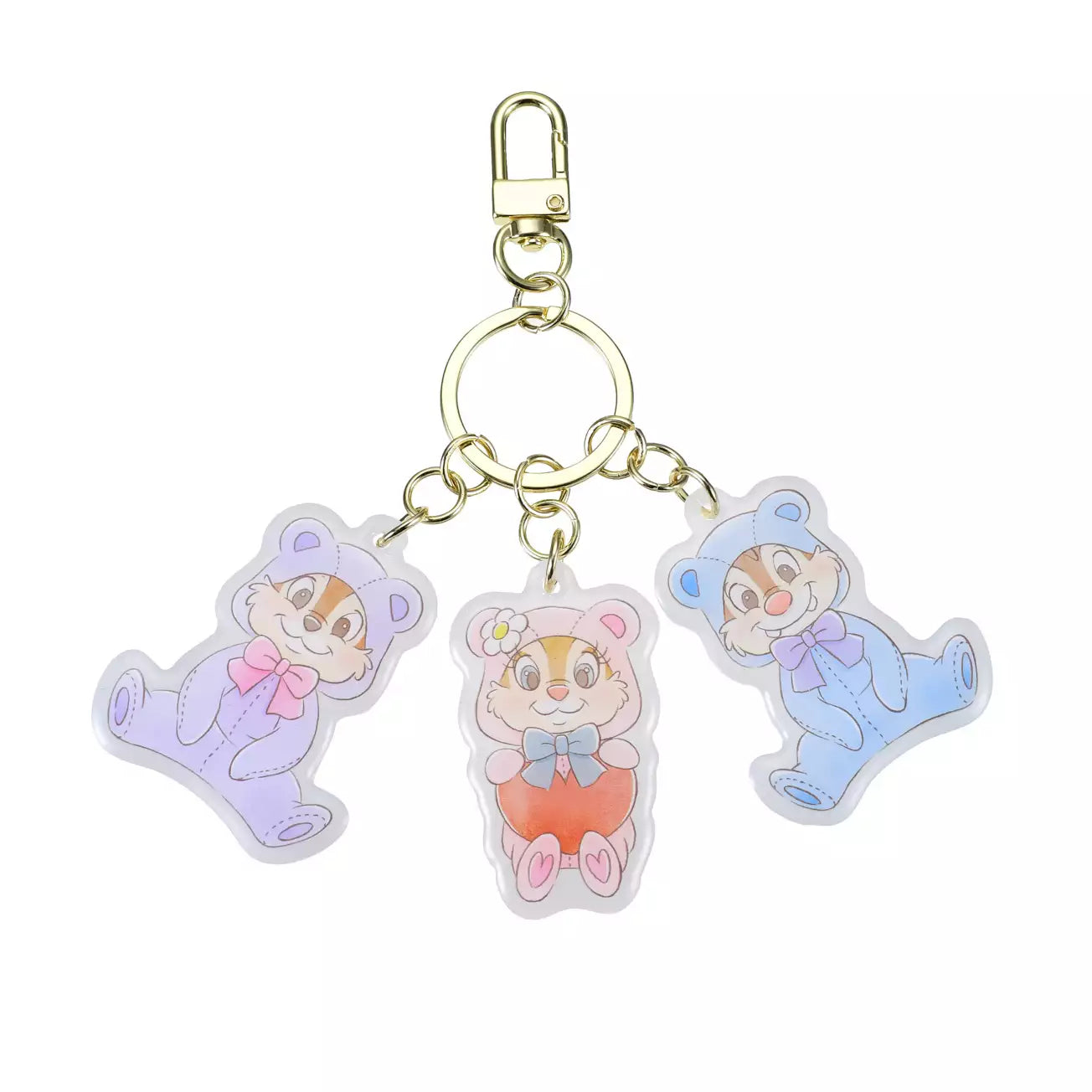 Japan Disney Store - Chip 'n' Dale Collection - Chip, Dale & Clarice - Keychain