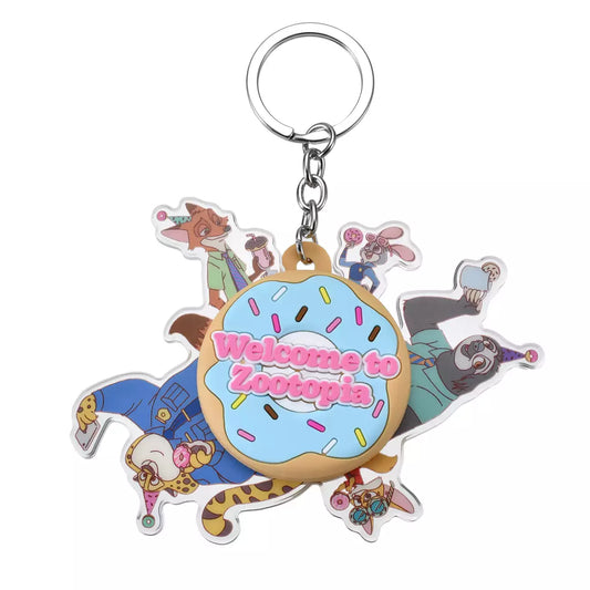 FEB 9 PREORDER - Japan Disney Store - Zootopia - 10th Anniversary Collection - Spinning Keychain