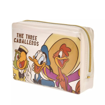 Japan Disney Store - The Three Caballeros - Travel with Amigos - Donald, Jose Carioca & Panchito - Bottle Case Set in Pouch
