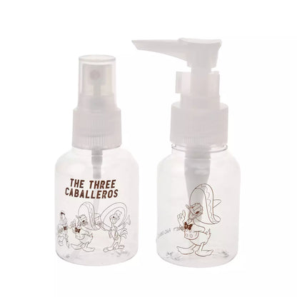 Japan Disney Store - The Three Caballeros - Travel with Amigos - Donald, Jose Carioca & Panchito - Bottle Case Set in Pouch