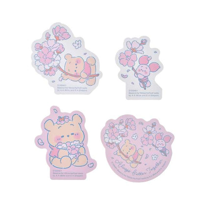 JAN 12 PREORDER - Japan Disney Store - Sakura 2026 - Winnie the Pooh & Piglet - Die-Cut Stickers