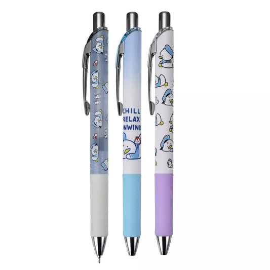 Japan Disney Store - Donald's Birthday 2026 - Donald, Chip & Dale EnerGel 0.5 Gel Ink Ballpoint Pen Set