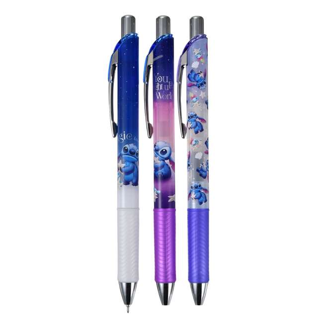 JUNE 2 PREORDER - Japan Disney Store - Stitch Day 2026 - Stitch & Scrump EnerGel 0.5 Gel Ink Ballpoint Pen Set