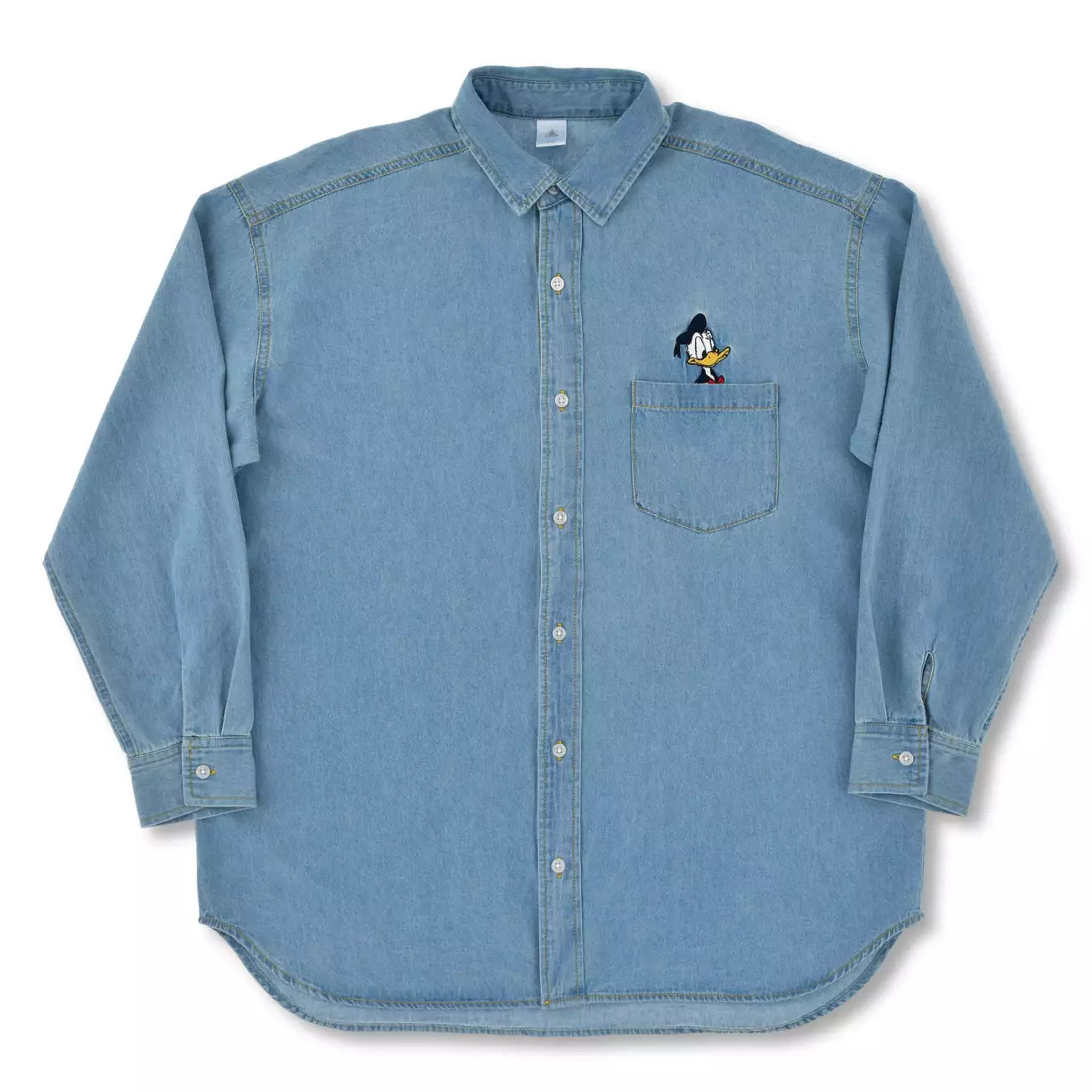Japan Disney Store - Donald Fashion 2026 -Donald Duck Long-Sleeve Denim Shirt