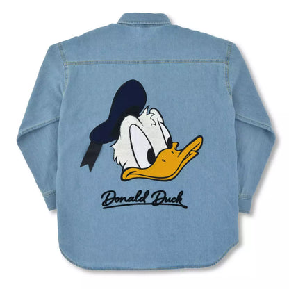 Japan Disney Store - Donald Fashion 2026 -Donald Duck Long-Sleeve Denim Shirt