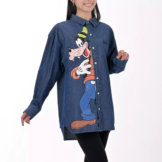 Japan Disney Store - Goofy Fashion -  Long-Sleeve Denim Shirt