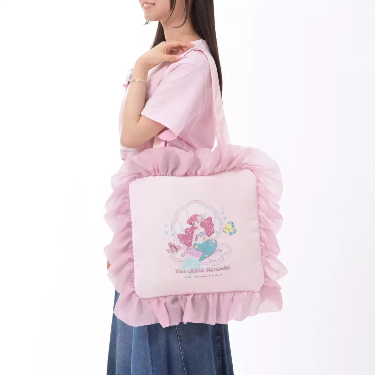 Japan Disney Store - The Little Mermaid - Ariel, Flounder & Sebastian Tote Bag (Illustrated by Mikko)