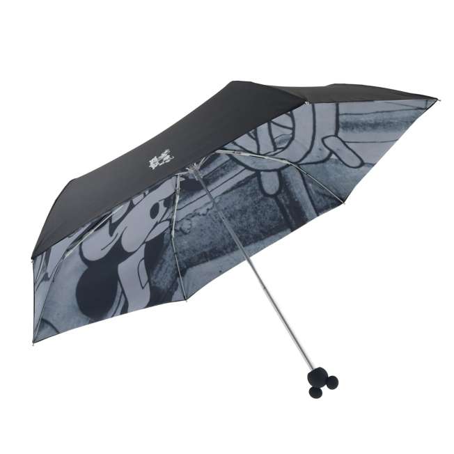 Japan Disney Store - Steamboat Willie - Folding Umbrella - Sun & Rain