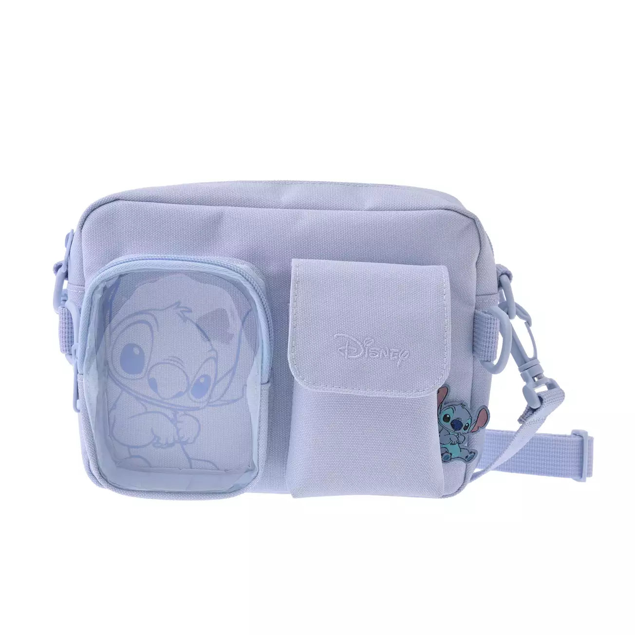 Japan Disney Store - Stitch - Shoulder Bag with Clear Window - Casual Bag