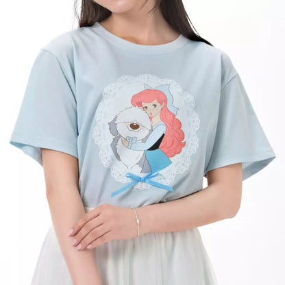 Japan Disney Store - The Little Mermaid - Ariel & Max Short-Sleeved T-Shirt  (Illustrated by Mikko)