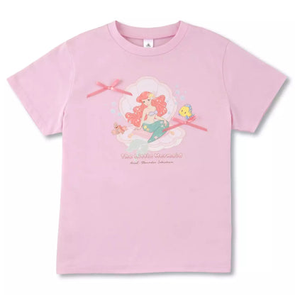 Japan Disney Store - The Little Mermaid - Ariel, Flounder & Sebastian Short-Sleeved T-Shirt  (Illustrated by Mikko)