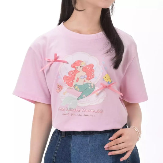Japan Disney Store - The Little Mermaid - Ariel, Flounder & Sebastian Short-Sleeved T-Shirt  (Illustrated by Mikko)