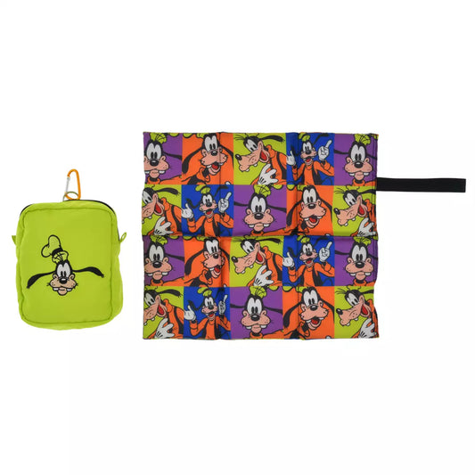 MAY 5 PREORDER - Japan Disney Store - Goofy Fashion - Goofy Seat Cushion in Pouch with Carabiner