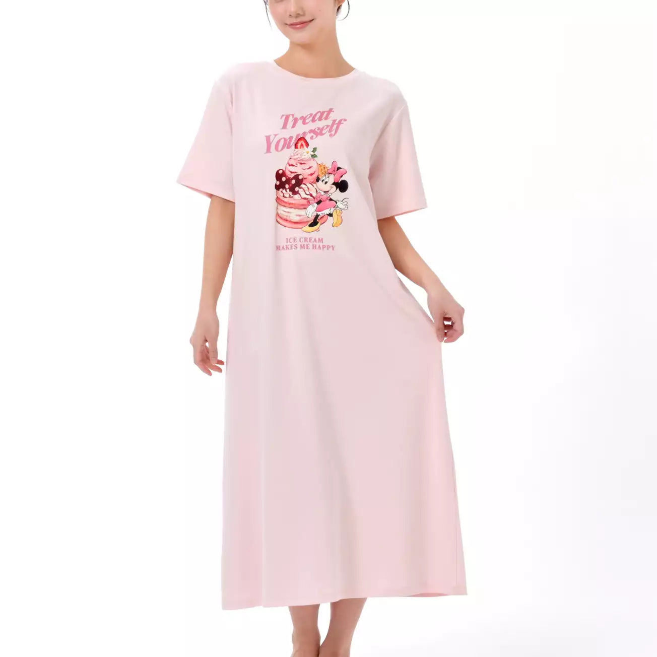 Japan Disney Store - Disney Cool Goods - Minnie Mouse Short-Sleeved Loungewear Dress - Summer Sweets
