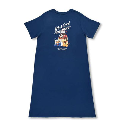 Japan Disney Store - Disney Cool Goods - Donald Duck Short-Sleeved Loungewear Dress - Summer Sweets (Copy)