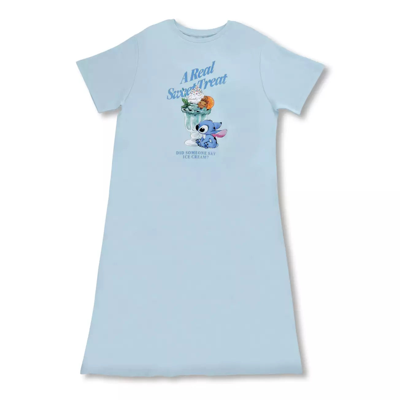 Japan Disney Store - Disney Cool Goods - Lilo & Stitch Short-Sleeved Loungewear Dress - Summer Sweets