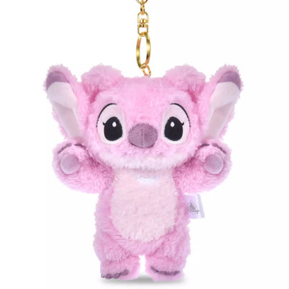 Japan Disney Store - Lilo & Stitch Angel Plush Keychain - Disney Animal Touch