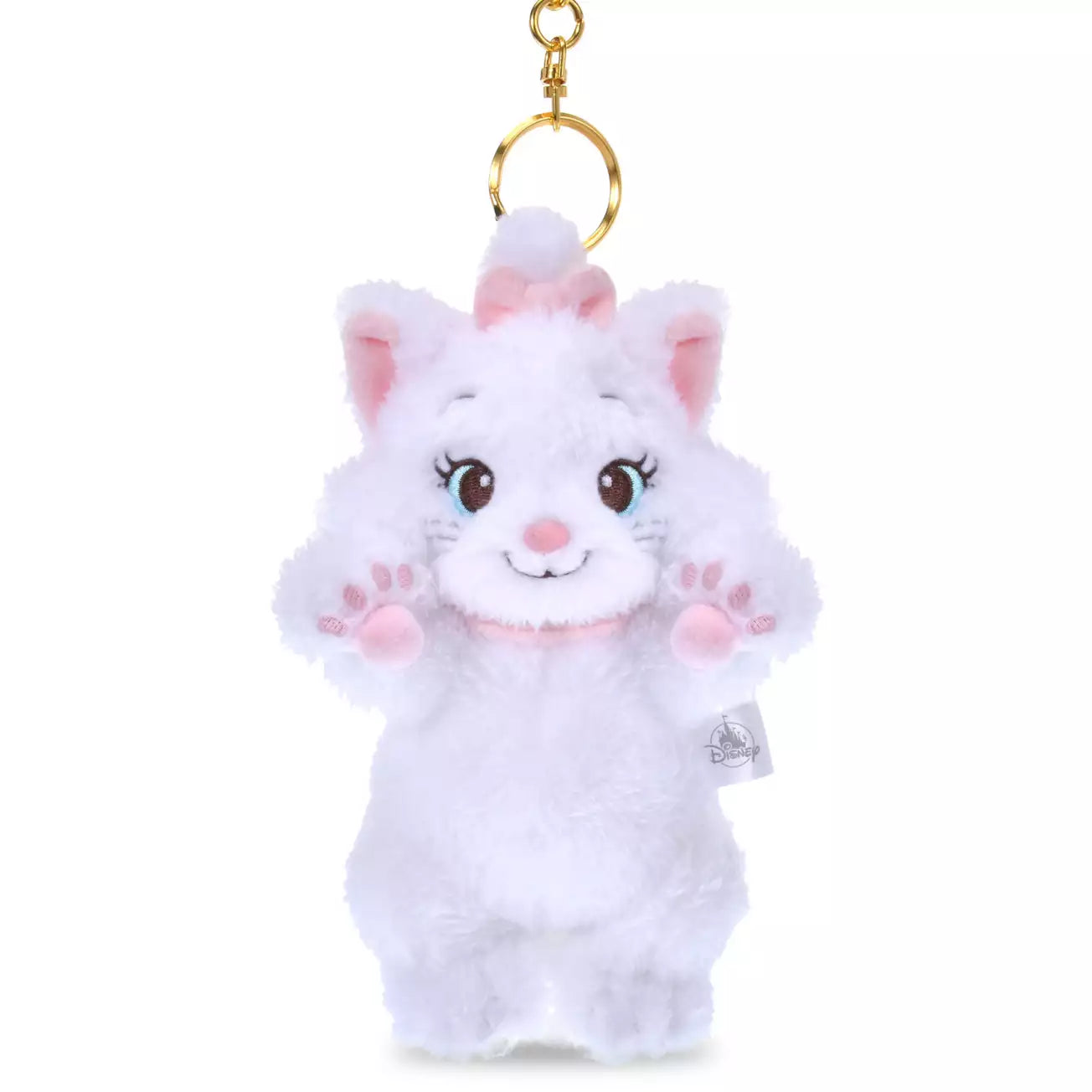 Japan Disney Store - Marie The Aristocats - Plush Keychain - Disney Animal Touch
