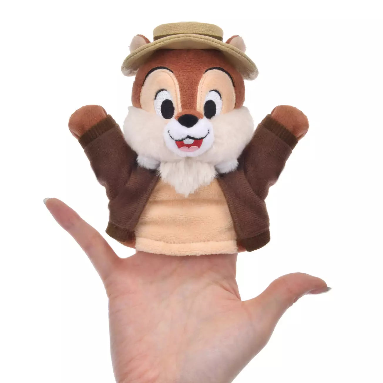 Japan Disney Store - Chip & Dale - Chip Plush Keychain / Finger Puppet