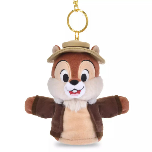 Japan Disney Store - Chip & Dale - Chip Plush Keychain / Finger Puppet