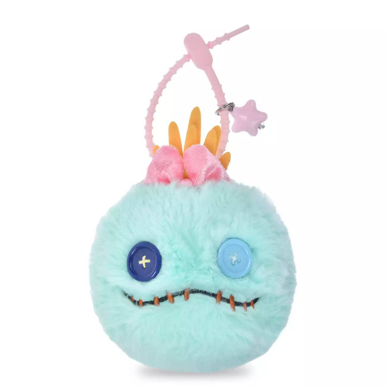 Japan Disney Store - Fuwamoko Face - Lilo & Stitch - Scrump Plush Keychain