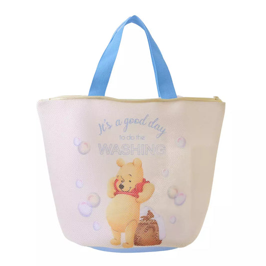 MAY 26 PREORDER - Japan Disney Store - Bath & Laundry - Winnie the Pooh & Piglet - Laundry Net Tote Bag
