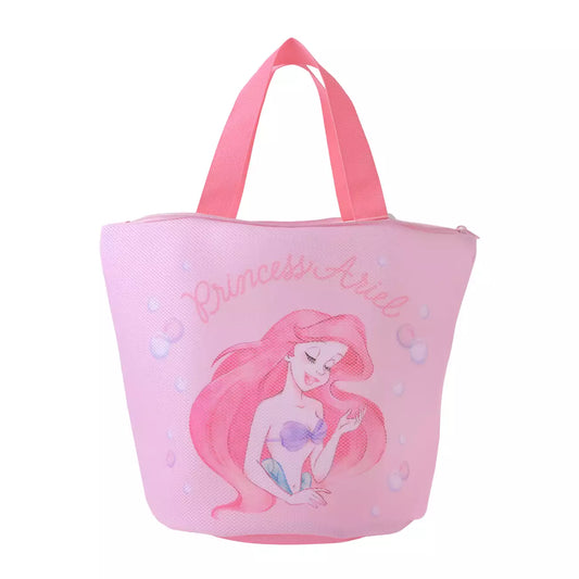 MAY 26 PREORDER - Japan Disney Store - Bath & Laundry - The Little Mermaid - Ariel & Flounder Laundry Net Tote Bag