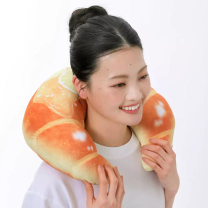Japan Disney Store - Mickey's Bakery 2026 - Mickey Mouse - Croissant Neck Pillow