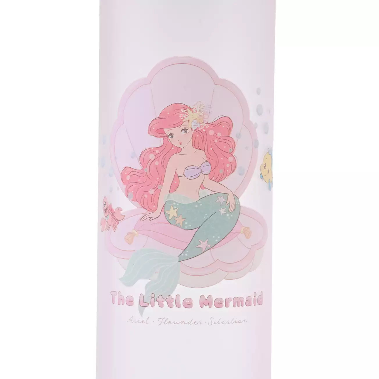 Japan Disney Store - The Little Mermaid - Ariel, Flounder & Sebastian - Frosted Water Bottle (Illustrated by Mikko)